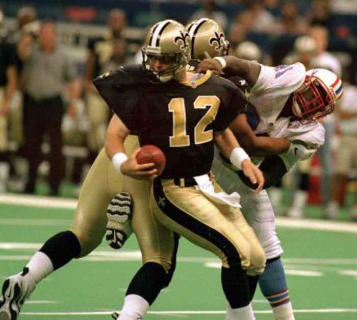 Former New Orleans Saints quarterback Billy Joe Hobert (12). Via Twitter.com